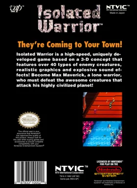 Isolated Warrior (USA) box cover back